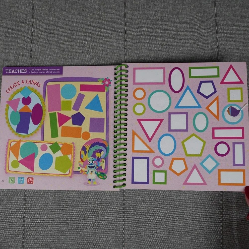 LeapFrog LeapStart Trolls Solve It All Poppy Branch Level 3 Kindergarten Book